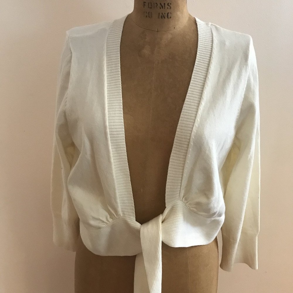 Vanilla Tie-Front Shrug